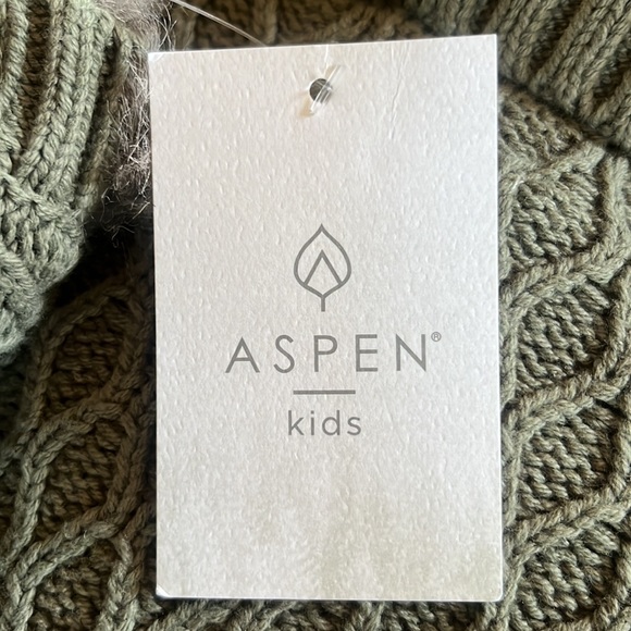 Aspen Kids Shawl/Shrug Turtleneck Sweater with Faux Fur Details Size 2T - Picture 8 of 8